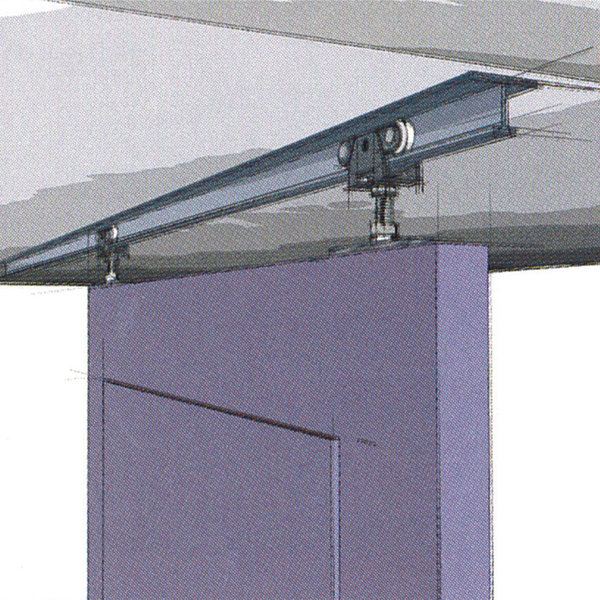 Hettich TopLine 71222 Standard Single Door Barn Door Hardware Kit